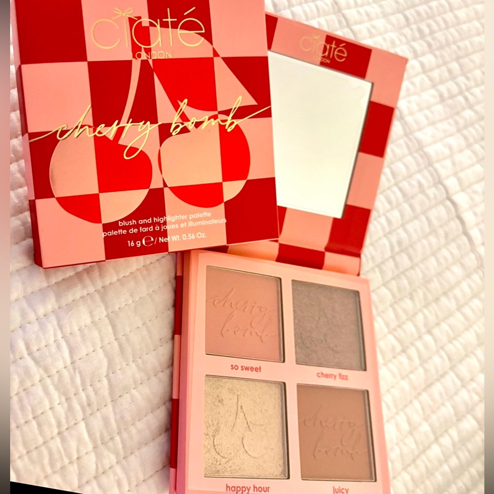 Ciaté London Cherry Bomb blush and highlighter palette
